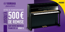 Offre Spéciale Yamaha Série b : Jusqu'à 500€ de remise en Cashback pour la rentrée.