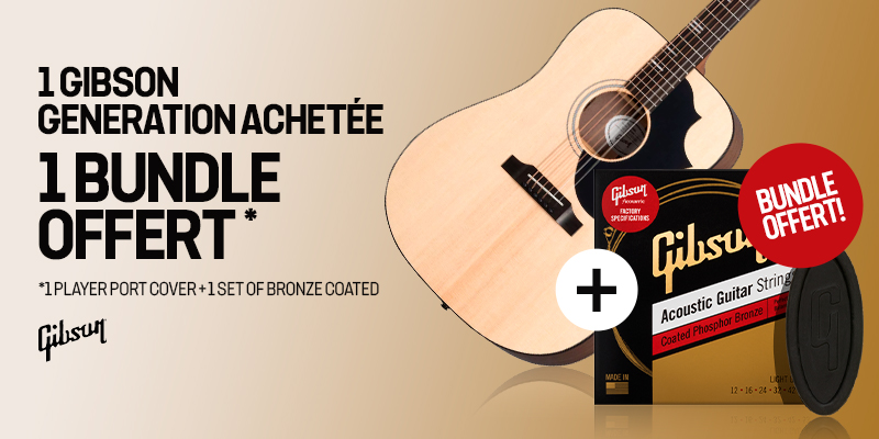 <b><center>Une GIBSON achetée, un bundle offert</center></b>