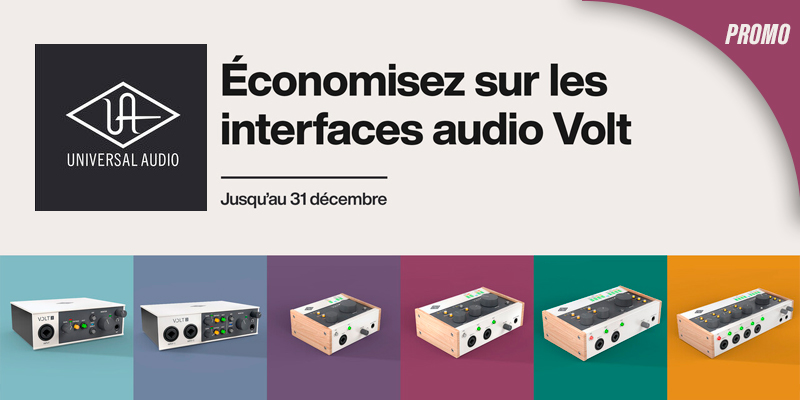 <b><center>RÉDUCTIONS IMMÉDIATES SUR LES INTERFACES AUDIO VOLT</center></b>