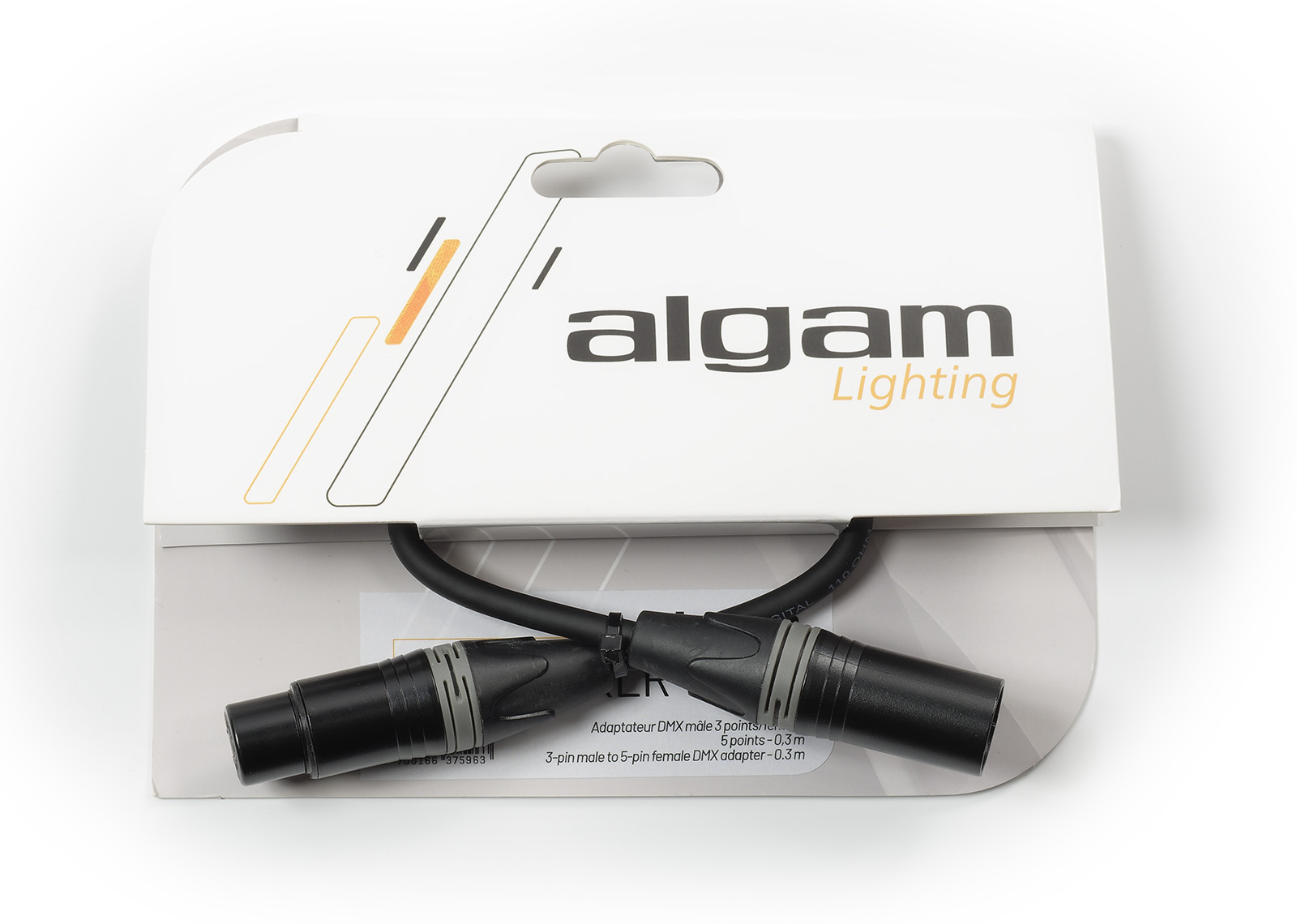 Algam Lighting Adaptateur Dmx Mâle 3 Points/femelle 5 Points - 0,3 M - CÂble - Main picture