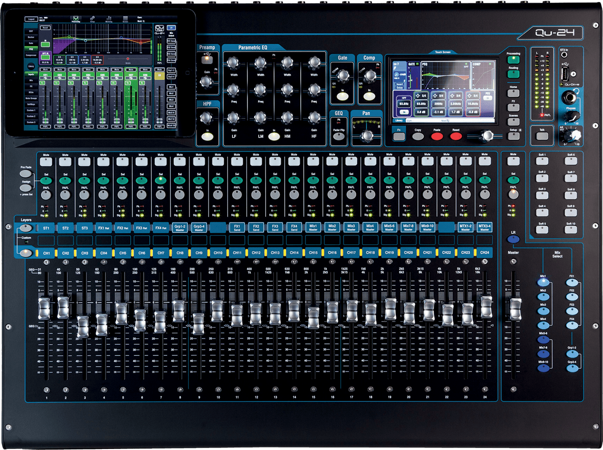 Table de mixage numérique Allen & heath QU-24 Chrome Edition