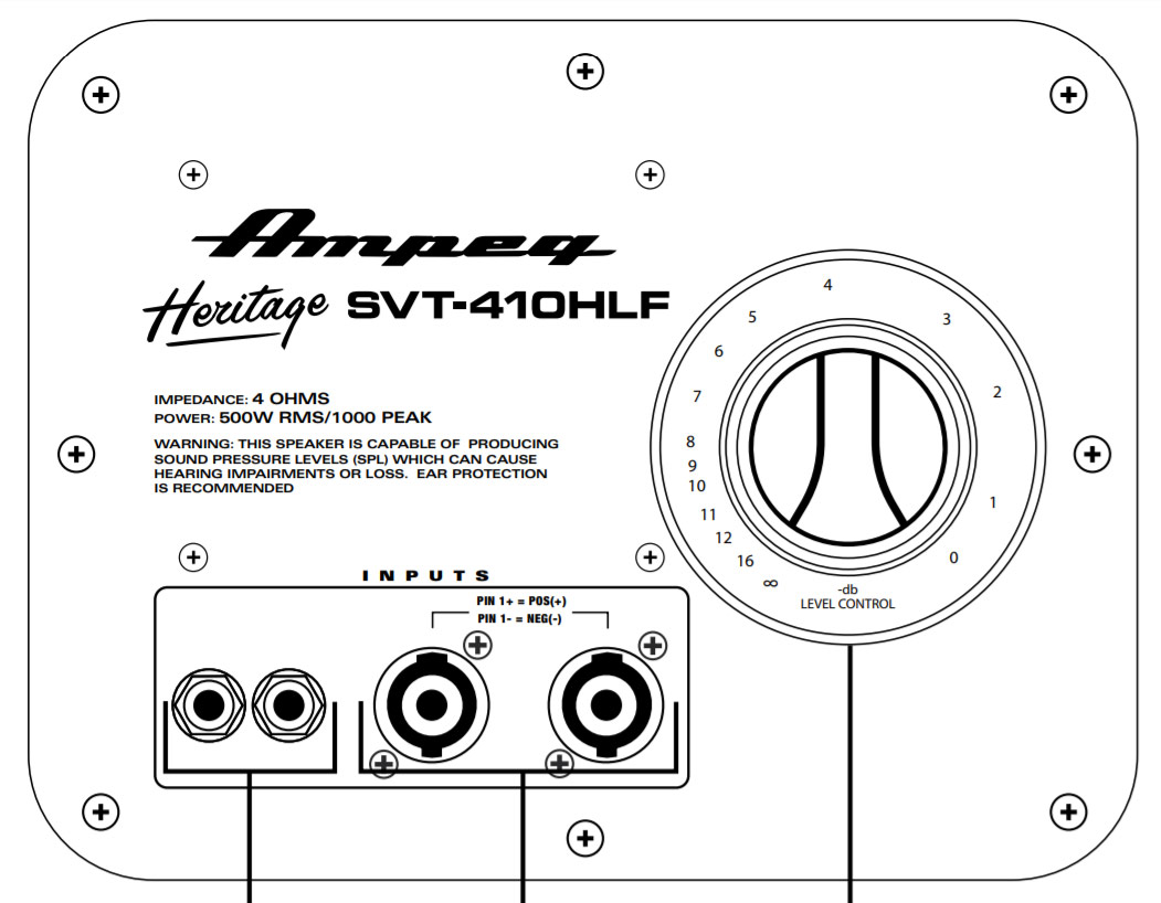 Ampeg Heritage Svt-410hlf Usa 4x10 500w 4-ohms - Heritage Series - Baffle Ampli Basse - Variation 2