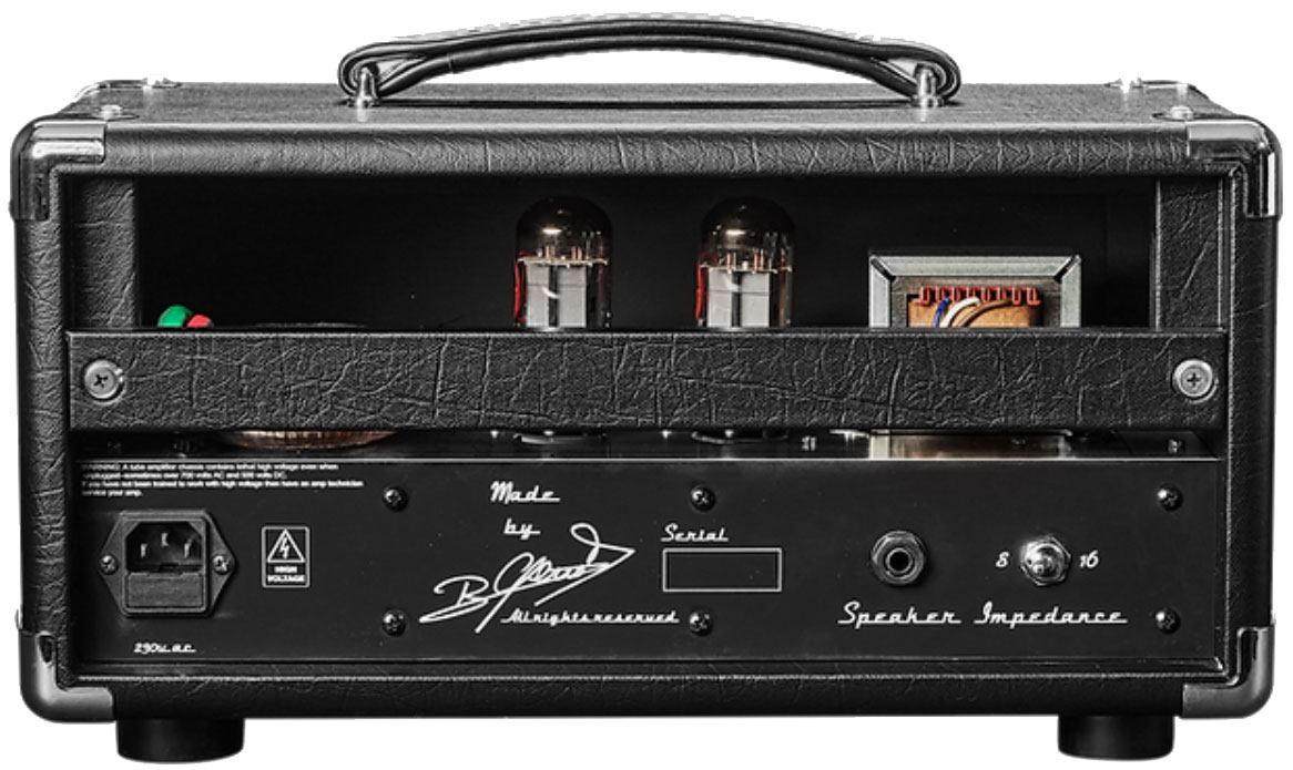 Ams Amplifiers Hurricane 20 Head 20w 6v6 Black - Ampli Guitare Électrique TÊte / PÉdale - Variation 2