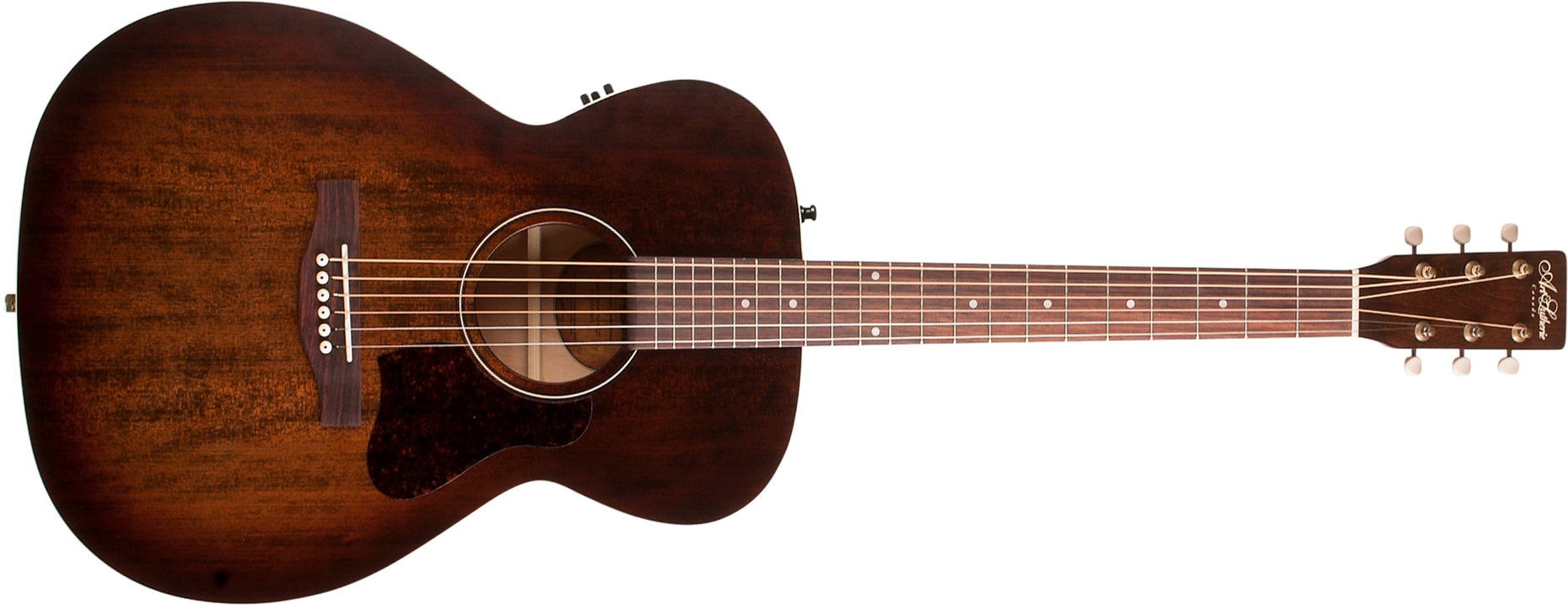 Art Et Lutherie Legacy Presys Ii Concert Hall Cedre Merisier Rw - Bourbon Burst - Guitare Folk - Main picture