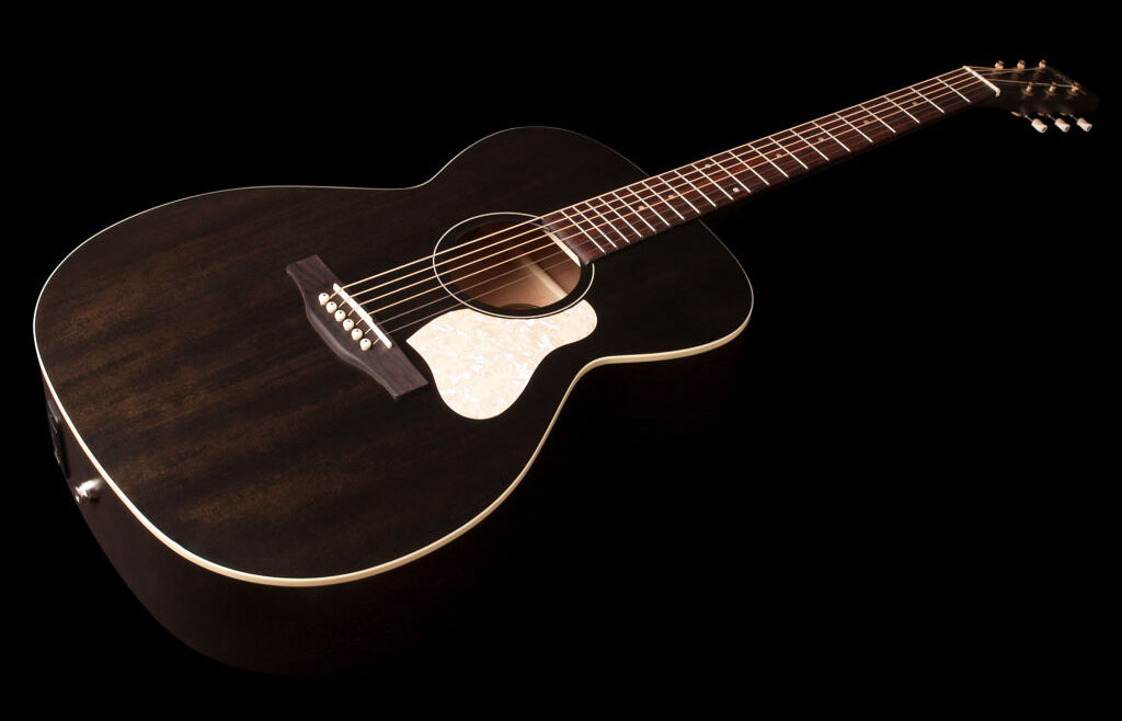 Art Et Lutherie Legacy Presys Ii Concert Hall Cedre Merisier Rw - Faded Black Semi Gloss - Guitare Folk - Variation 2