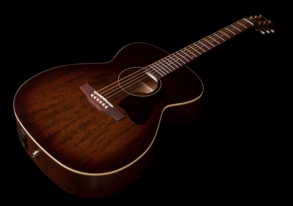 Art Et Lutherie Legacy Presys Ii Concert Hall Cedre Merisier Rw - Bourbon Burst - Guitare Folk - Variation 2