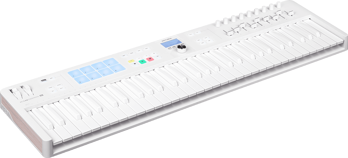 Arturia Keylab Essential 61 Mk3 Alpine White - Clavier MaÎtre - Variation 1