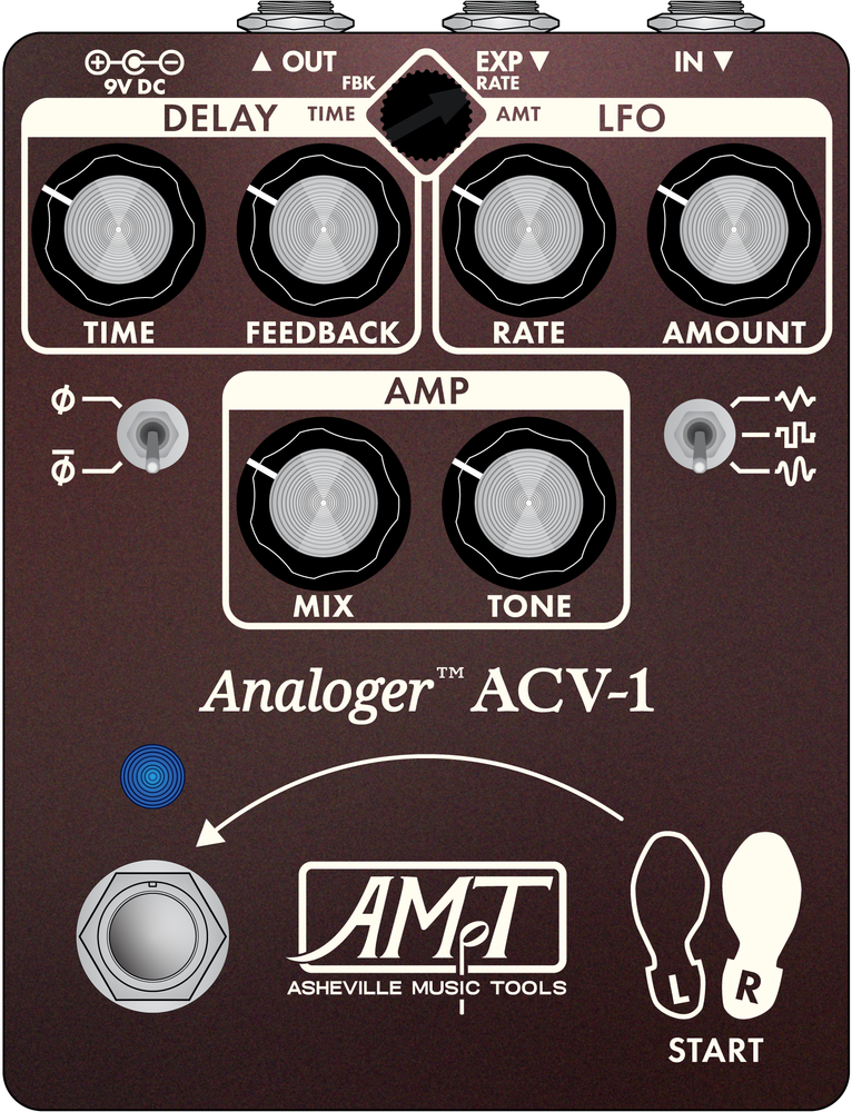 Asheville Music Tools Acv-1 Analog Flanger - PÉdale Chorus / Flanger / Phaser / Tremolo - Main picture