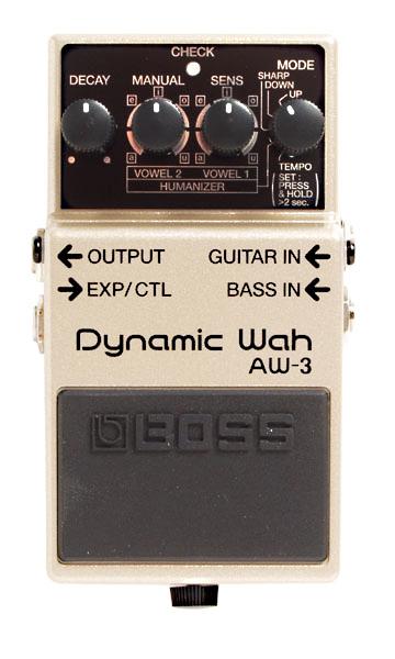 Boss AW-3 Wah - white Wah & filter effect pedal