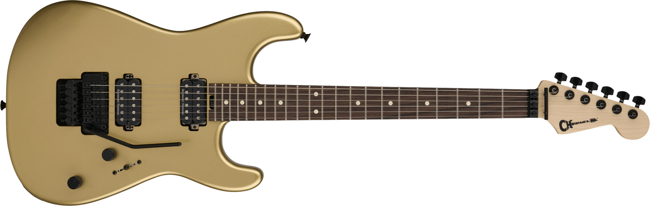 Charvel San Dimas Pro-mod Style 1 Hh Fr Rw 2h Seymour Duncan - Pharaohs Gold - Guitare Électrique Forme Str - Main picture