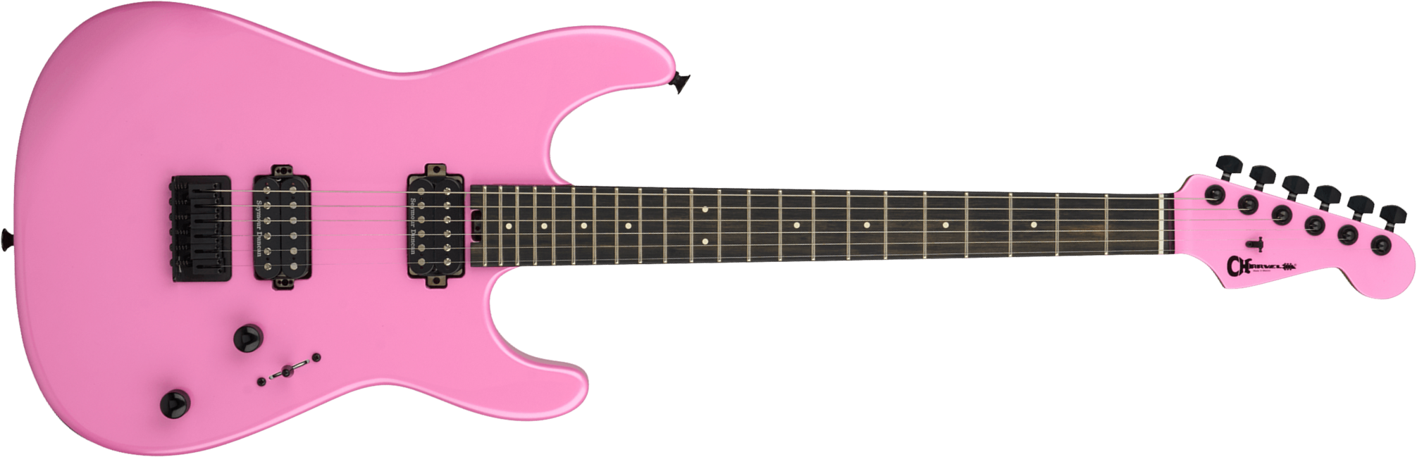 Charvel San Dimas Style 1 Hh Pro-mod Plus 2h Seymour Duncan Ht Eb - Platinum Pink - Guitare Électrique Forme Str - Main picture