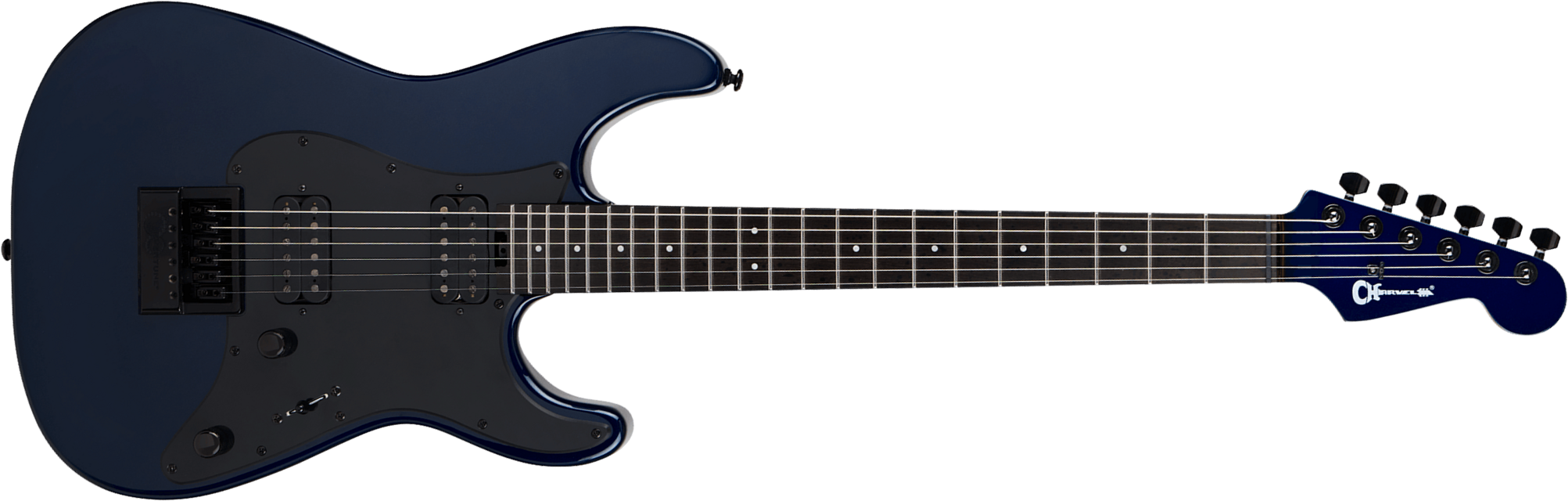 Charvel So-cal Style 1 Evtn6 Pro-mod Plus 2h Seymour Duncan Ht Eb - Midnight Blue - Guitare Électrique Forme Str - Main picture