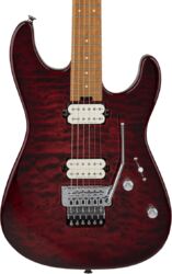 Guitare électrique forme str Charvel Pro-Mod Plus San Dimas Style 1 HH FR CM - Sangria Burst