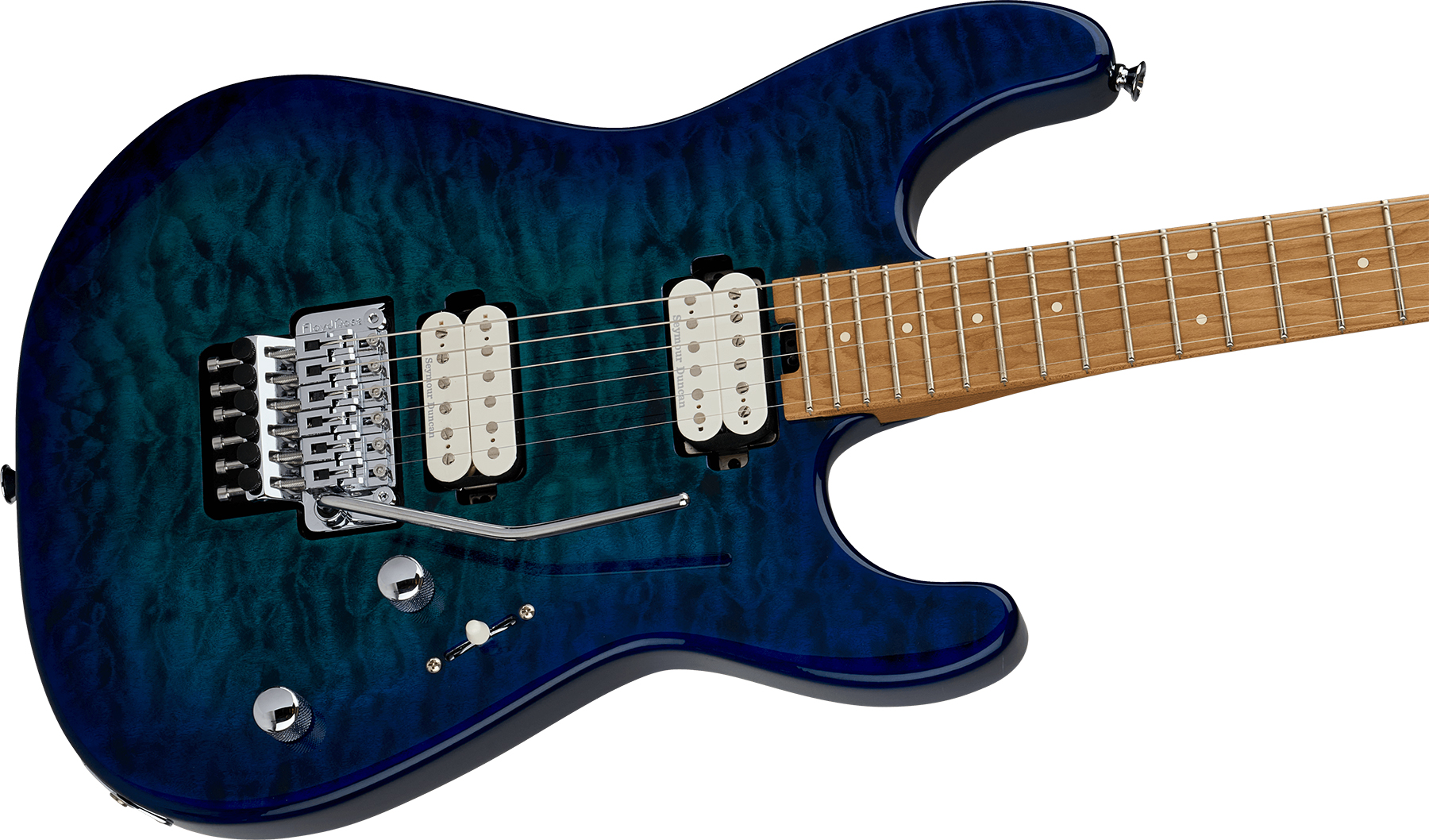 Charvel San Dimas Pro-mod Plus Style 1 Hh Fr Cm 2h Seymour Duncan Mn - Chlorine Burst - Guitare Électrique Forme Str - Variation 2