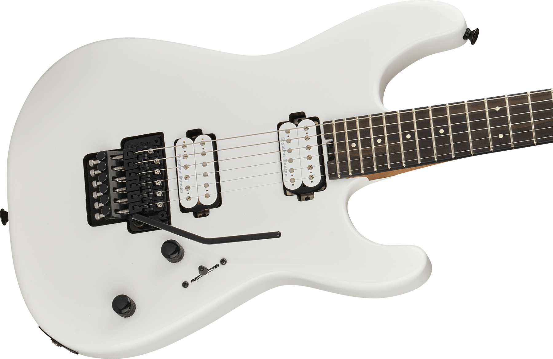 Charvel San Dimas Pro-mod Plus Style 1 Hh Fr E 2h Seymour Duncan Mn - Snow White - Guitare Électrique Forme Str - Variation 2