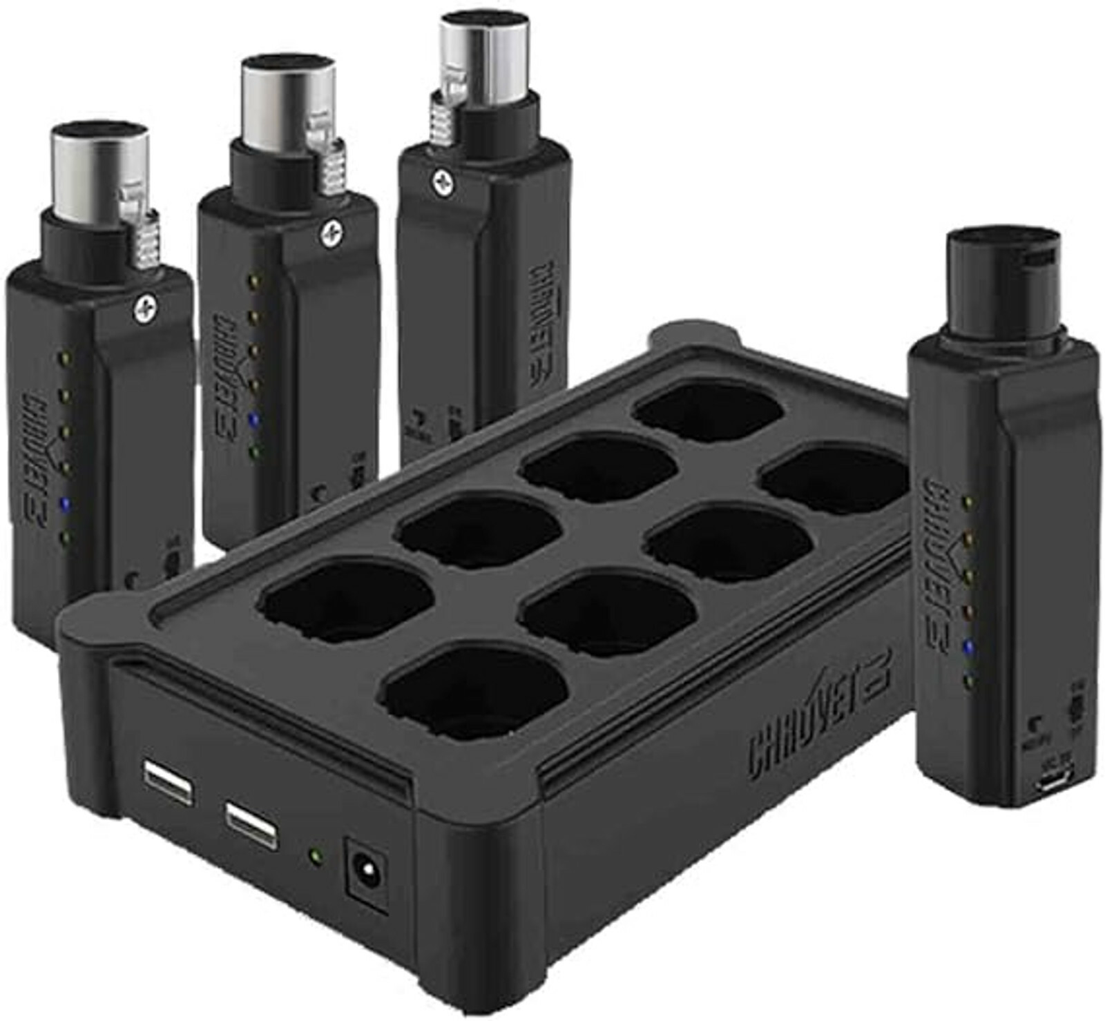 Chauvet Dj D-fi Xlr Pack (3 Rx, 1 Tx And 1 Multi Charger) - TÉlÉcommande & Dmx Sans Fil - Main picture