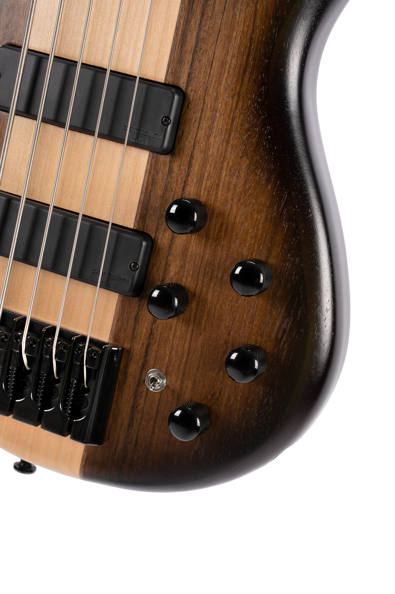 Cort C5 Plus Artisan C Ovmh Hh Ja - Antique Brown Burst - Basse Électrique Solid Body - Variation 2