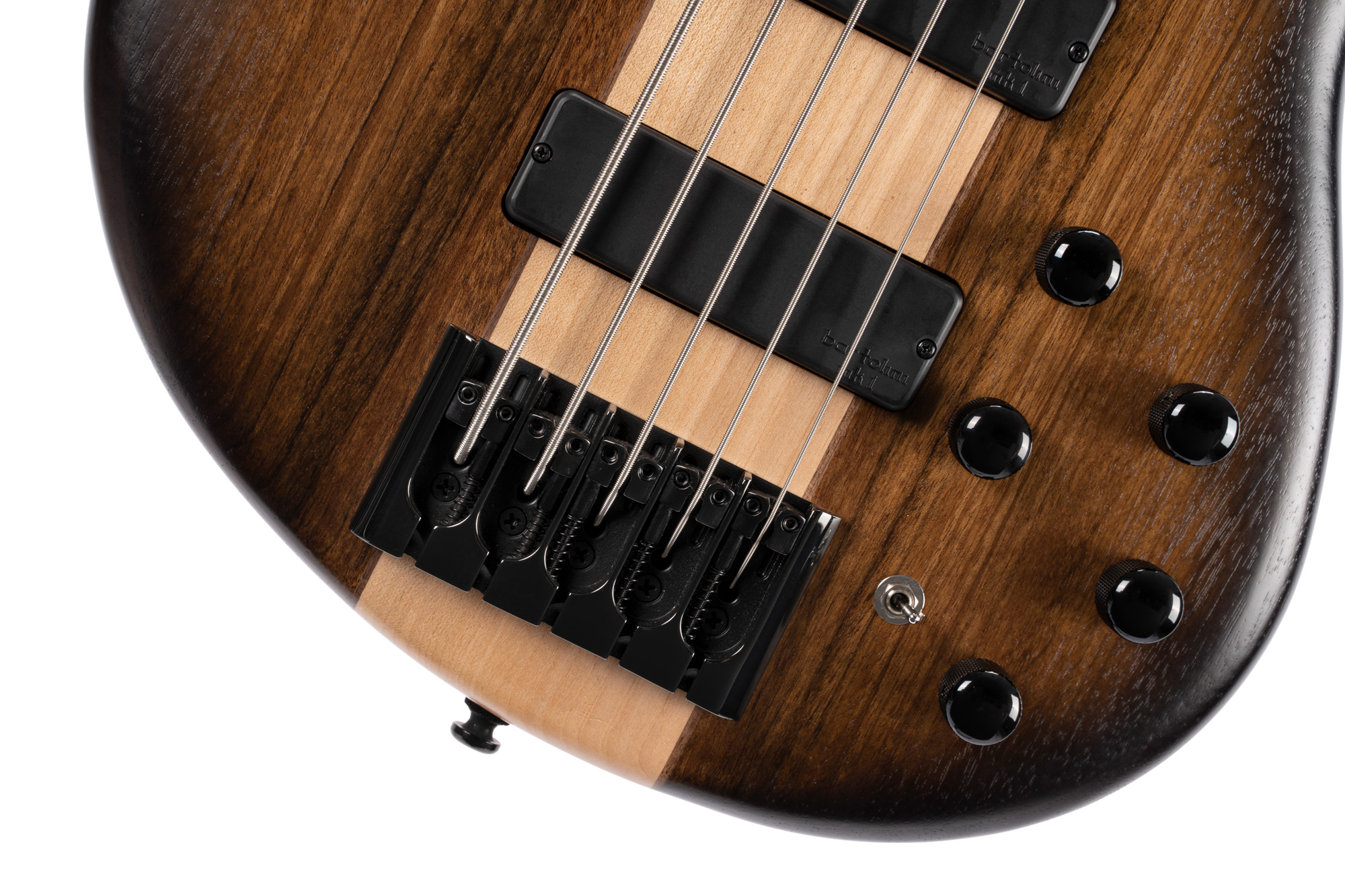 Cort C5 Plus Artisan C Ovmh Hh Ja - Antique Brown Burst - Basse Électrique Solid Body - Variation 6