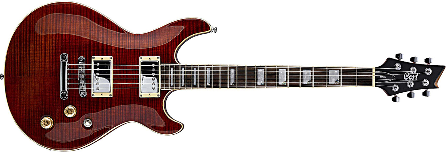 Cort M600 - Black Cherry - Guitare Électrique Double Cut - Main picture