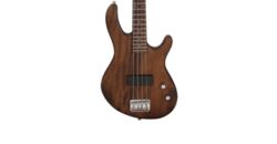 Basse électrique enfants Cort Action Junior - Open pore walnut