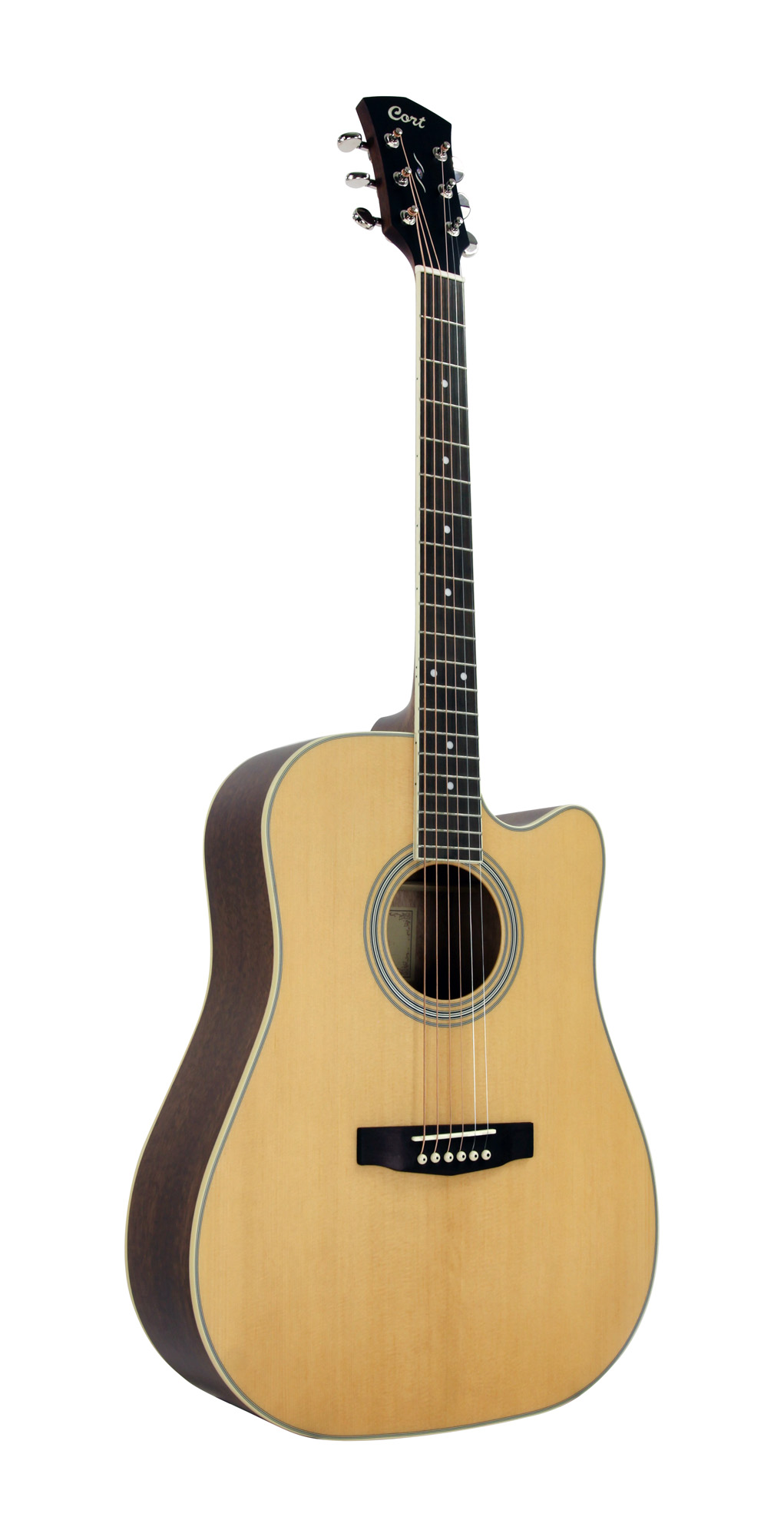 Cort Pure-dcf Dreadnought Electro Epicea Acajou Ov - Natural Satin - Guitare Folk - Variation 2