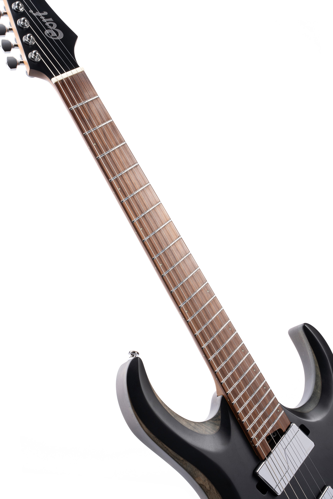 Cort X500mtt 7-cordes Hh Fishman Fluence Ht Mn - Satin Black - Guitare Électrique 7 Cordes - Variation 5