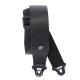 Auto Lock Cuir Guitar Strap Black Largeur 6,3 cm