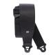 Auto Lock Cuir Guitar Strap Black Largeur 7,6 cm