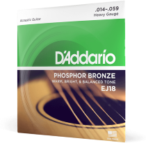 D'addario Ej18 Phosphor Bronze 14-59 - Cordes Guitare Acoustique - Main picture