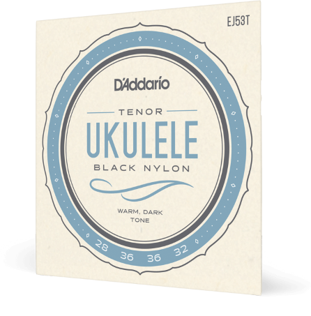 D'addario Ej53t Pro-arte Rectified Nylon Noir Ukulele Tenor - Cordes Ukelele - Main picture