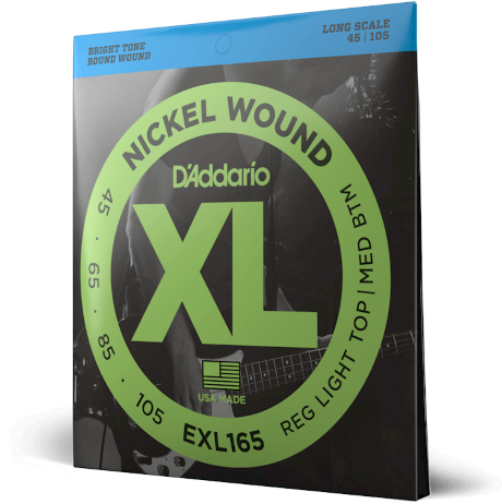 D'addario Xl 45-105 Long Scale - Pack De 2 - Cordes Basse Électrique - Main picture