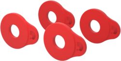 Sangle courroie D'addario Anneaux de blocage de sangle Flex Lock, rouge