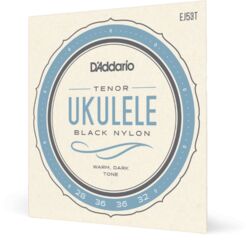 Cordes ukelele  D'addario EJ53T PRO-ARTE RECTIFIED NYLON NOIR UKULELE TENOR - Jeu de 6 cordes