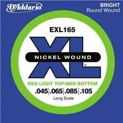 D'Addario - Cordes en nickel pour basse - D'Addario EXL165 Custom light  45-105 - Cordes basse - Cordes guitares