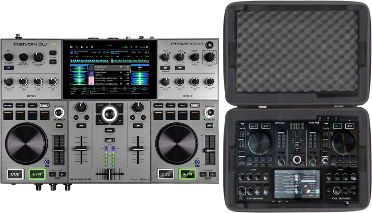 Denon Dj Prime Go +  + U 8312 Bl (prime Go) - Pack Dj Avec Housse/flight/decksaver - Main picture