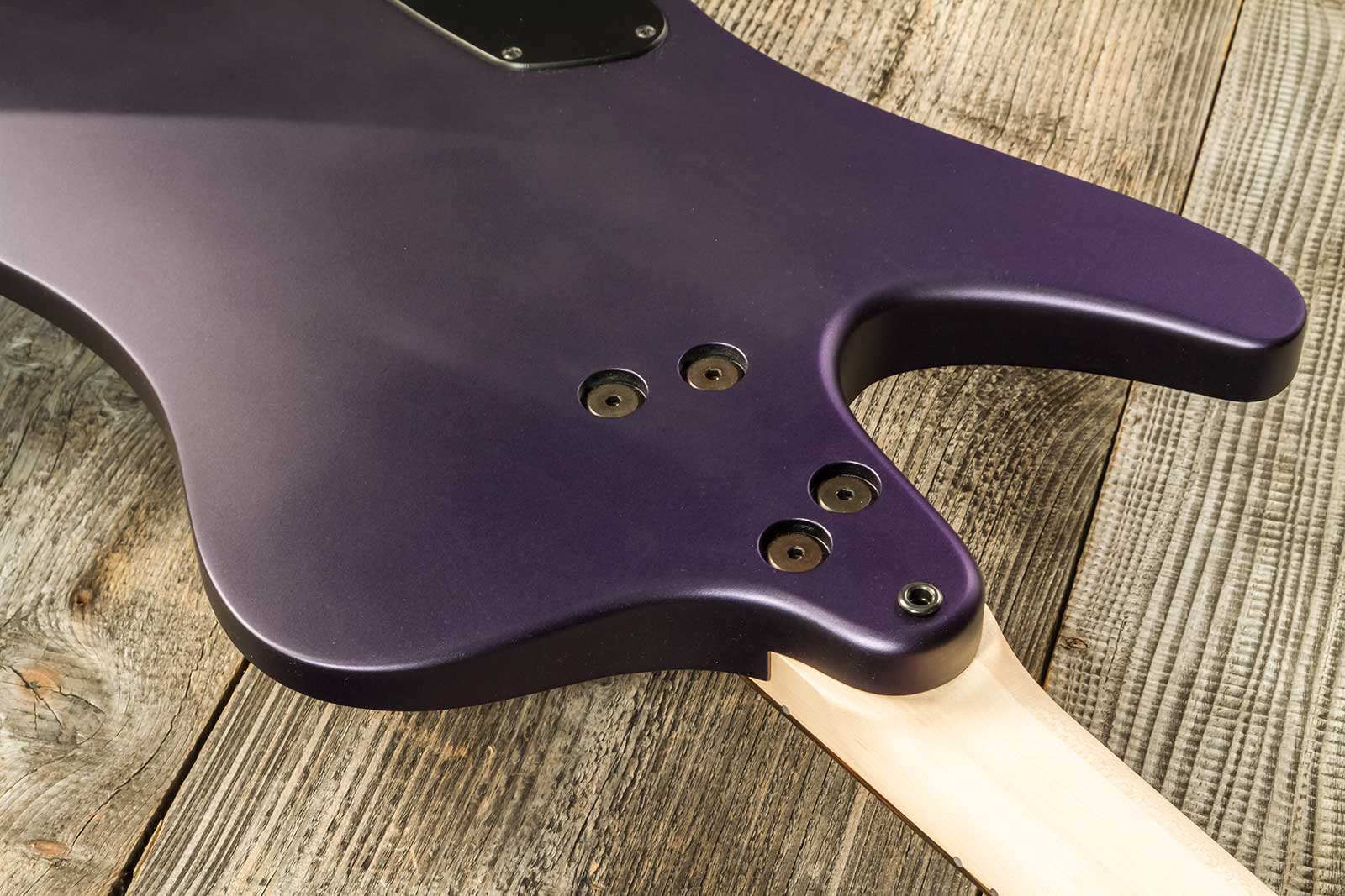 Dingwall Custom Shop D-roc 4c 3-pickups Wen #6982 - Purple To Faded Black - Basse Électrique Solid Body - Variation 5