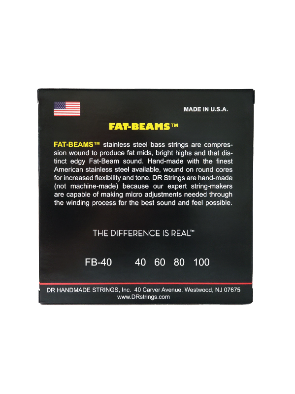 Dr Fat-beams Stainless Steel 40-100 - Cordes Basse Électrique - Variation 2