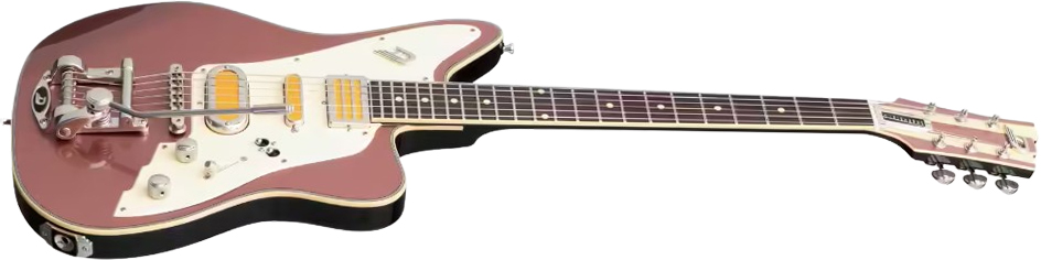 Duesenberg Bros. Landreth Joey's Guitar Signature  Rw Trem - Sunset Rose - Guitare Électrique RÉtro Rock - Variation 1