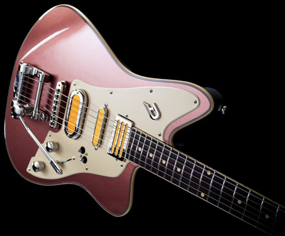 Duesenberg Bros. Landreth Joey's Guitar Signature  Rw Trem - Sunset Rose - Guitare Électrique RÉtro Rock - Variation 2