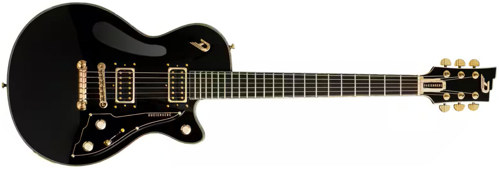 Duesenberg Fantom A 2h Ht Eb - Black - Guitare Électrique Single Cut - Main picture