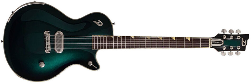 Duesenberg Jeff Darosa Alliance Signature 1h Ht Rw - Catalina Green Burst - Guitare Électrique Single Cut - Main picture