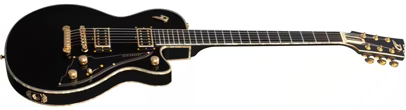 Duesenberg Fantom A 2h Ht Eb - Black - Guitare Électrique Single Cut - Variation 2