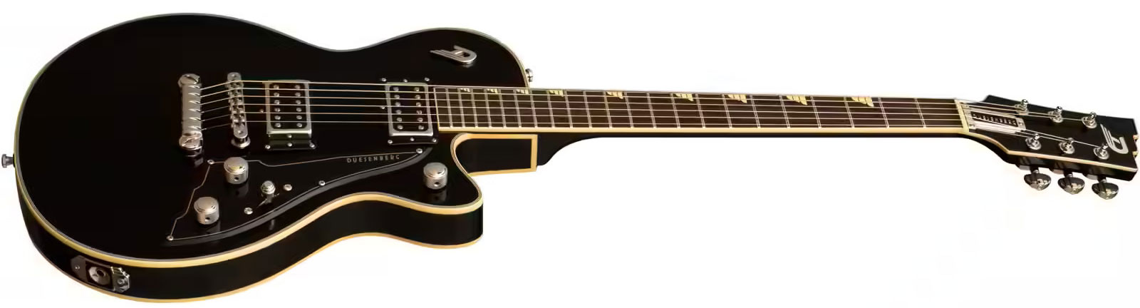 Duesenberg Fantom S 2h Ht Rw - Black - Guitare Électrique Single Cut - Variation 2