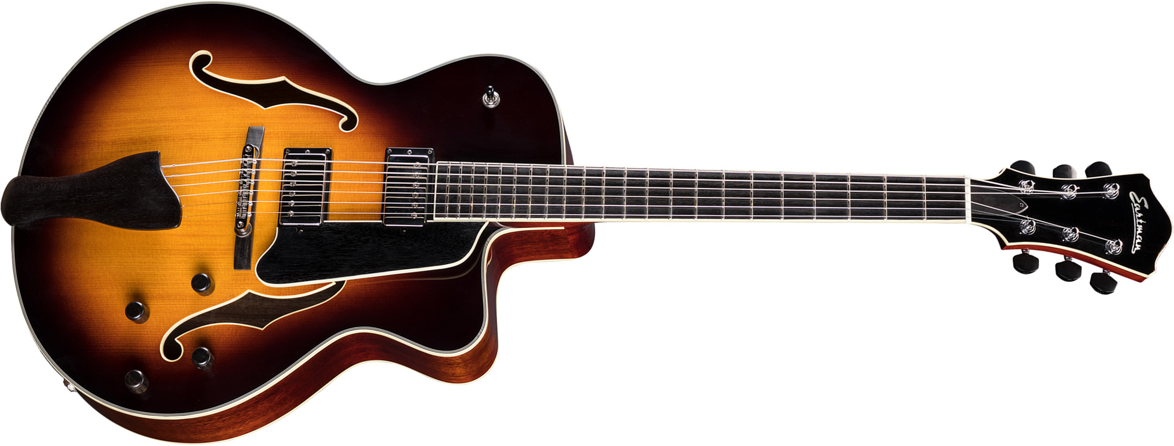 Eastman Ar605ced Archtop 2h Seymour Duncan  Ht Eb - Truetone Gloss Sunburst - Guitare Électrique 3/4 Caisse & Jazz - Main picture