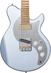 Guitare électrique rétro rock Eastman Fullertone SC '52 - Truetone Satin Ice Blue Metallic