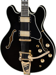 Guitare électrique single cut Eastman Thinline T59/TV-B Ltd - Black