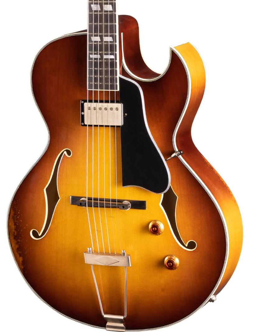 Guitare électrique 1/2 caisse Eastman Archtop T49D/v - Antique Varnish Goldburst