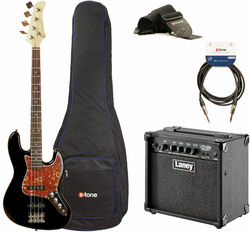 Pack basse electrique Eastone JAB+Laney LX15B +Accessoires - Black