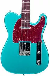 Porte clés guitare électrique Acier inoxydable bleu homme - Ninanina