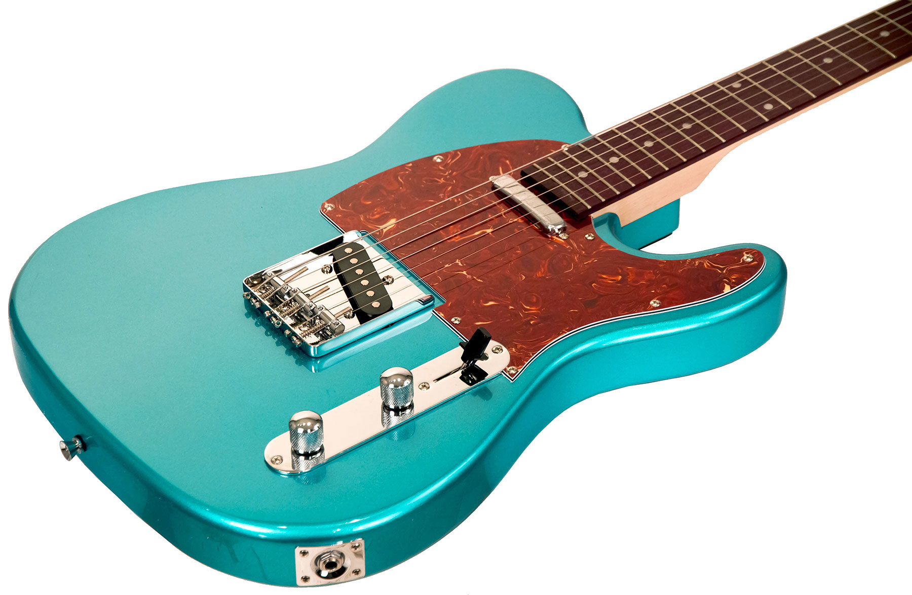 Eastone Tl70 +fender Frontman 20g +cable +clip-on Tuner +mediators +housse +courroie - Metallic Light Blue - Pack Guitare Électrique - Variation 2